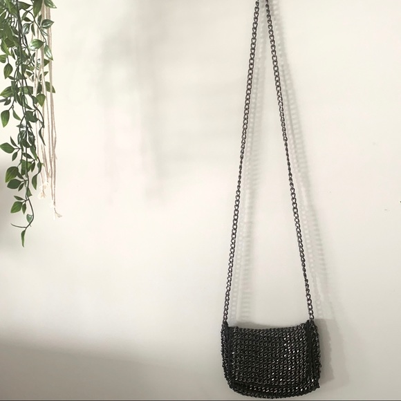 Chainmail metallic crossbody purse - Picture 3 of 8